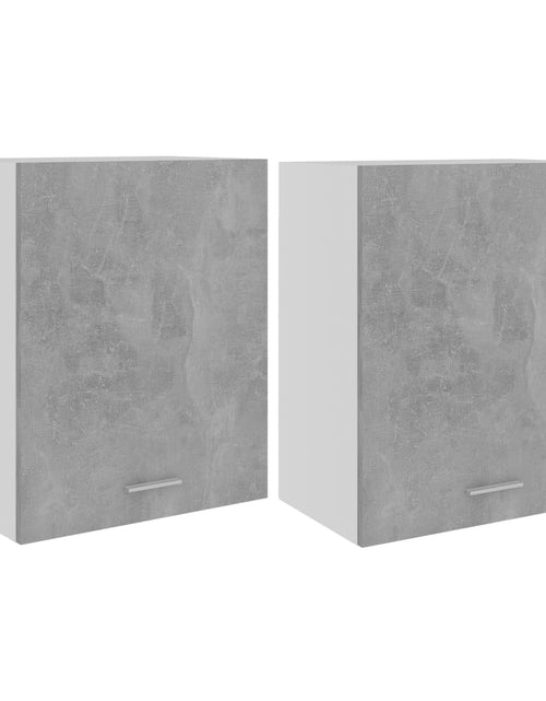 Încărcați imaginea în vizualizatorul Galerie, Dulapuri suspendate, 2 buc., gri beton, 50x31x60 cm, PAL - Lando
