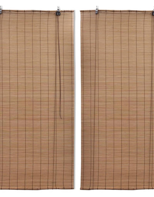 Încărcați imaginea în vizualizatorul Galerie, Jaluzele din bambus tip rulou, 2 buc., maro, 80 x 160 cm - Lando

