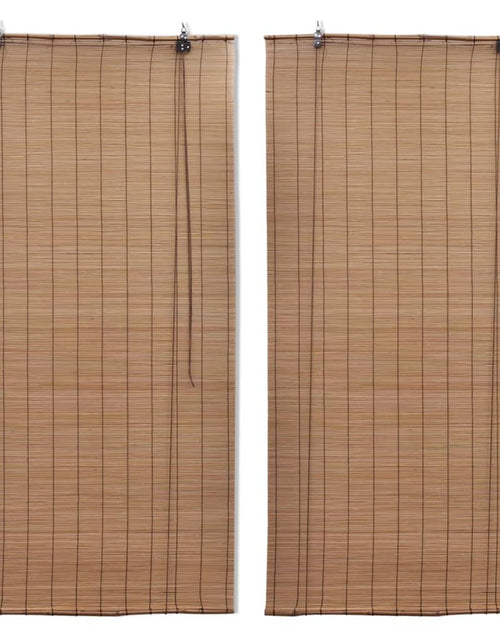 Încărcați imaginea în vizualizatorul Galerie, Jaluzele din bambus tip rulou, 2 buc., maro, 120 x 220 cm - Lando
