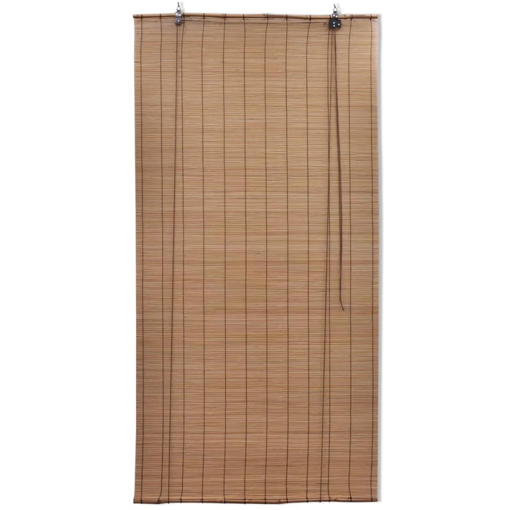 Jaluzele din bambus tip rulou, 2 buc., maro, 120 x 220 cm - Lando