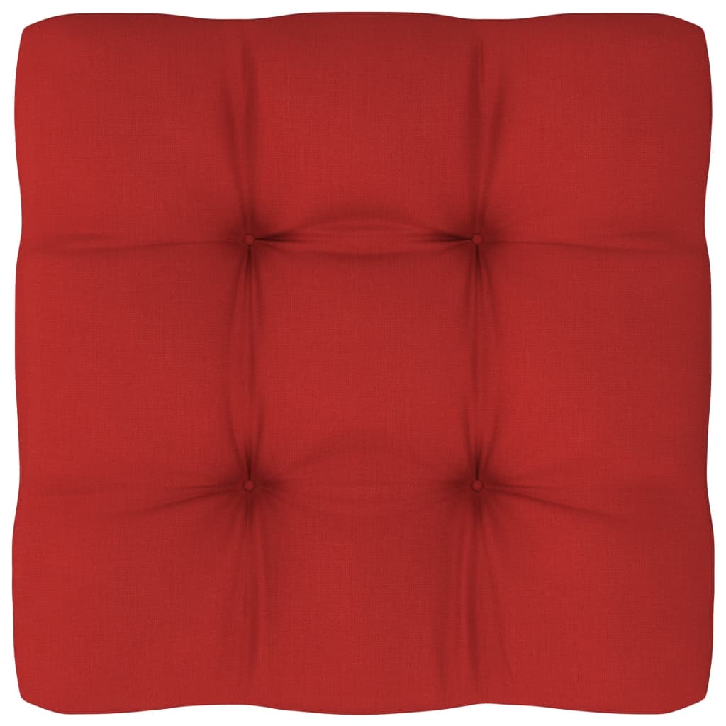Pernă canapea din paleți, roșu, 70x70x10 cm Lando - Lando