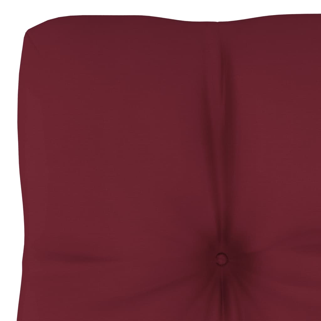 Pernă pentru canapea din paleți, roșu vin, 50 x 40 x 10 cm Lando - Lando