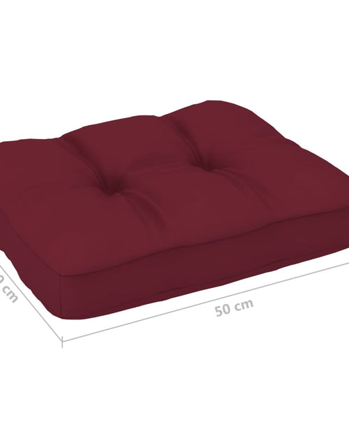 Încărcați imaginea în vizualizatorul Galerie, Pernă pentru canapea din paleți, roșu vin, 50 x 40 x 10 cm Lando - Lando
