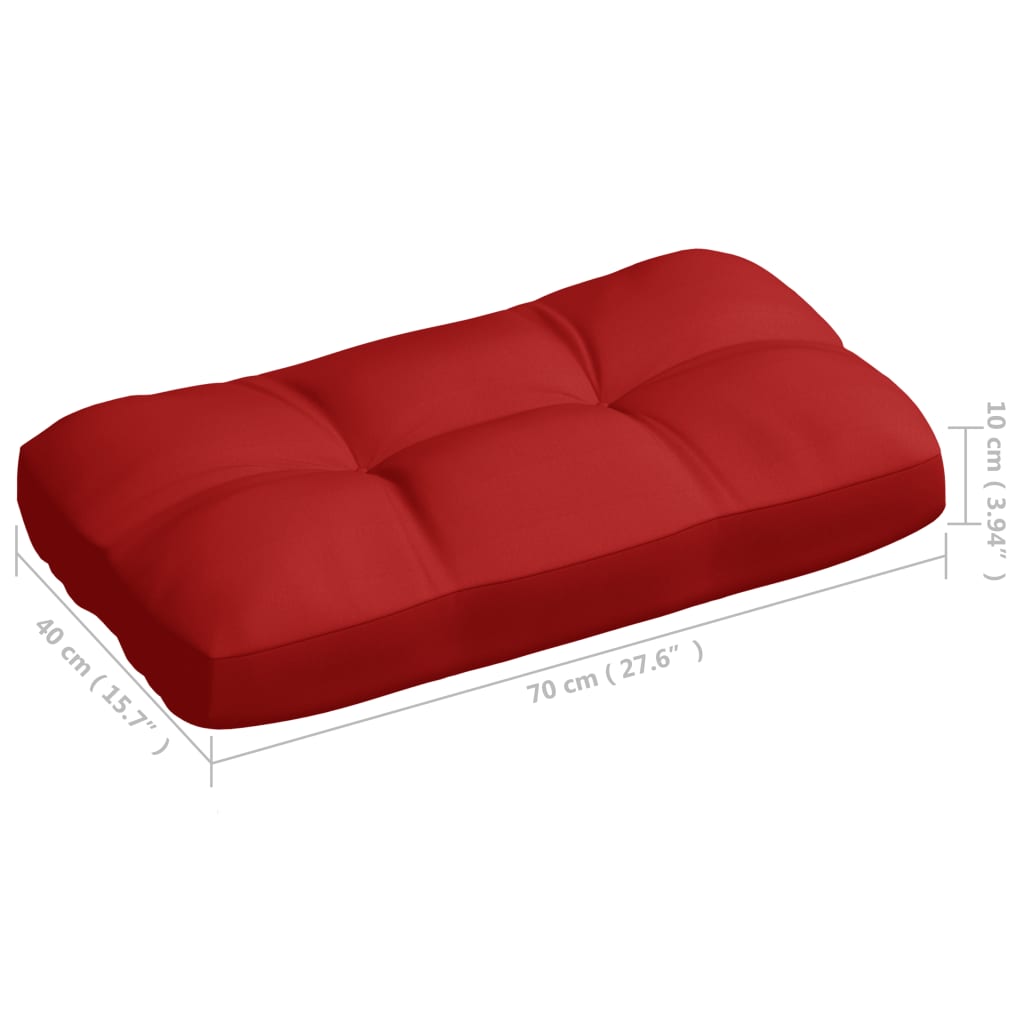 Perne pentru canapea din paleți, 5 buc., roșu Lando - Lando