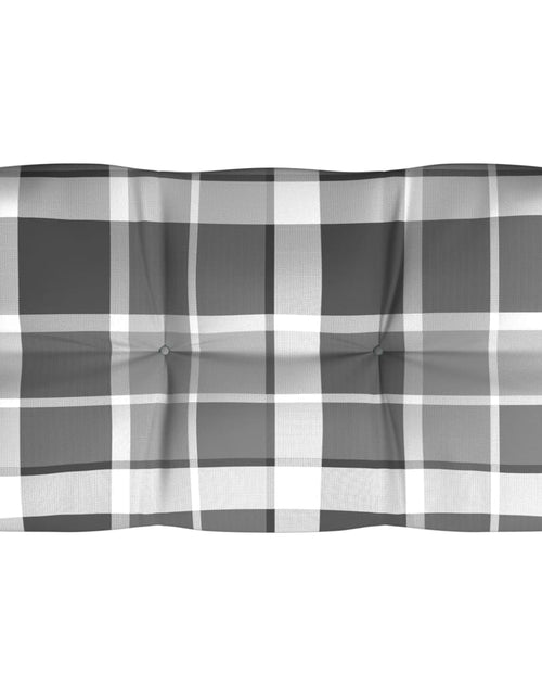 Încărcați imaginea în vizualizatorul Galerie, Perne pentru canapea din paleți 5 buc. gri, model carouri Lando - Lando
