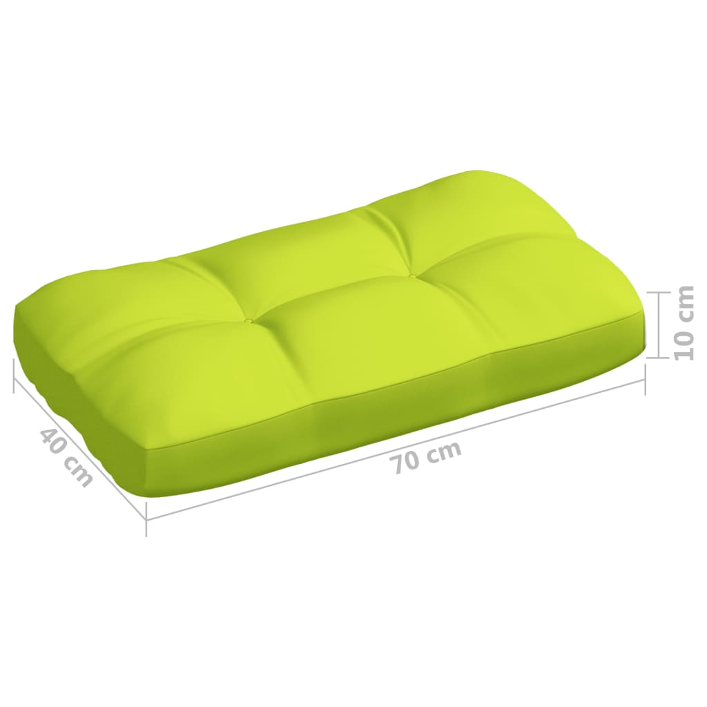 Perne pentru canapea din paleți, 7 buc, verde crud Lando - Lando
