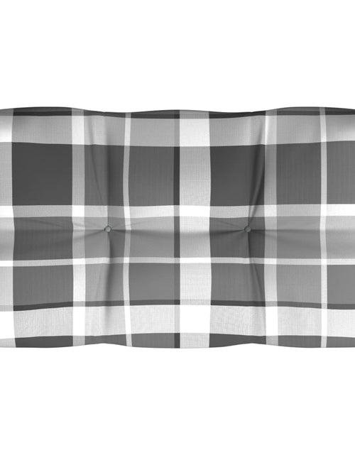 Încărcați imaginea în vizualizatorul Galerie, Perne pentru canapea din paleți, 7 buc., gri, model carouri Lando - Lando
