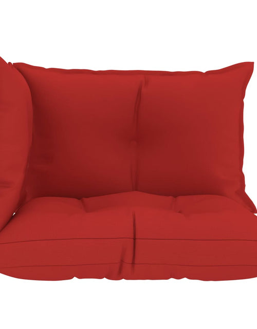 Загрузите изображение в средство просмотра галереи, Perne pentru canapea din paleți 3 buc, roșu, material textil Lando - Lando
