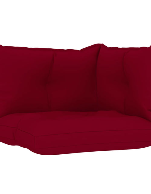 Încărcați imaginea în vizualizatorul Galerie, Perne pentru canapea din paleți 3 buc, roșu vin, textil Lando - Lando
