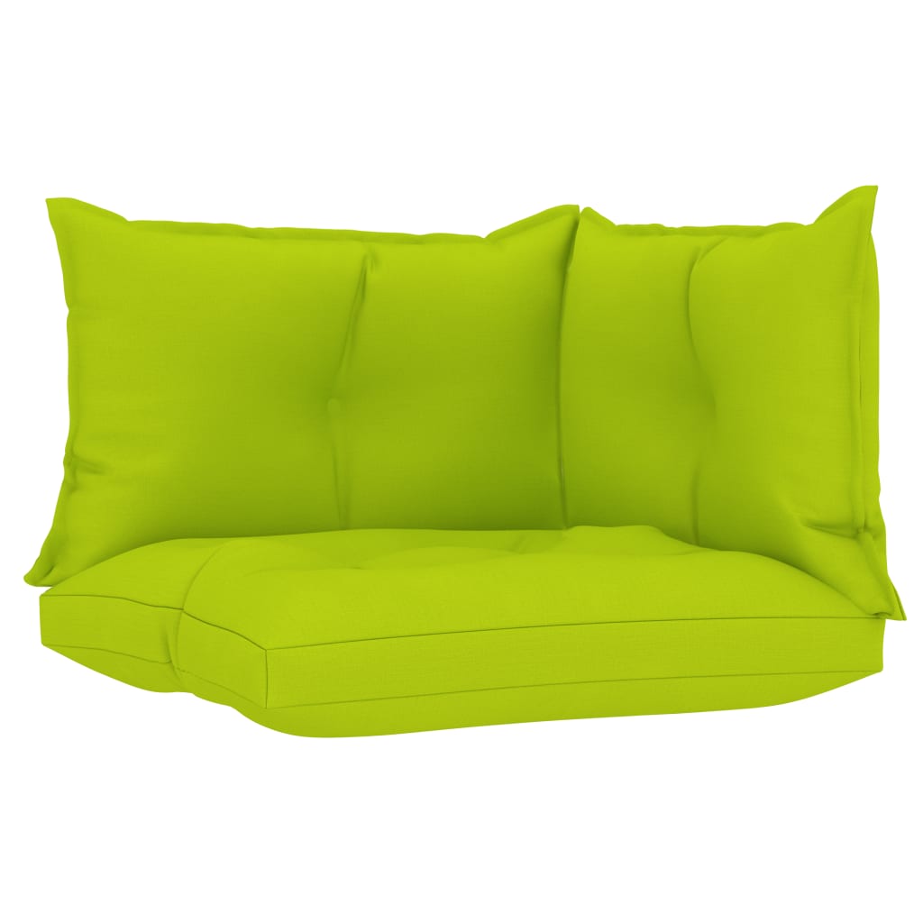 Perne pentru canapea din paleți 3 buc, verde crud, textil Lando - Lando