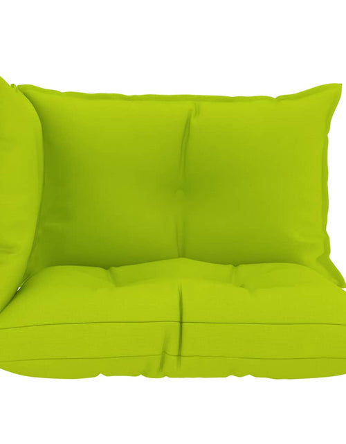 Загрузите изображение в средство просмотра галереи, Perne pentru canapea din paleți 3 buc, verde crud, textil Lando - Lando
