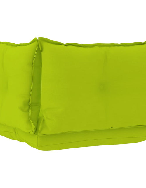 Загрузите изображение в средство просмотра галереи, Perne pentru canapea din paleți 3 buc, verde crud, textil Lando - Lando
