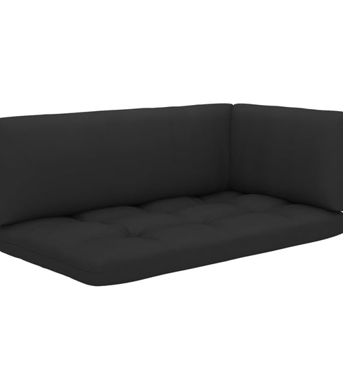 Încărcați imaginea în vizualizatorul Galerie, Lando-Perne pentru canapea din paleți, 3 buc., negru- mobila
