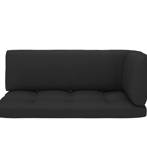 Încărcați imaginea în vizualizatorul Galerie, Lando-Perne pentru canapea din paleți, 3 buc., negru- mobila
