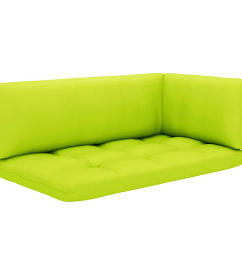 Încărcați imaginea în vizualizatorul Galerie, Lando-Perne pentru canapea din paleți, 3 buc., verde crud- mobila
