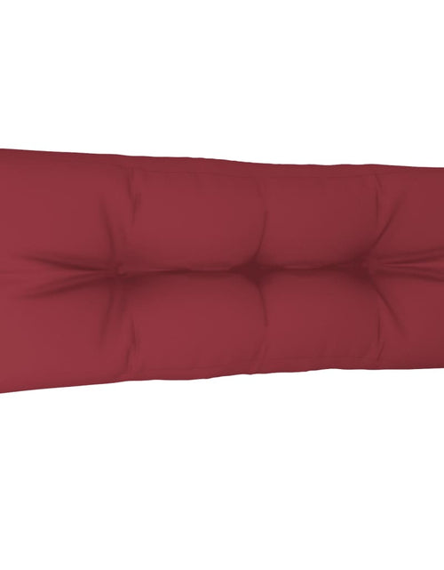 Загрузите изображение в средство просмотра галереи, Pernă de paleți, roșu vin, 120x40x12 cm, material textil - Lando
