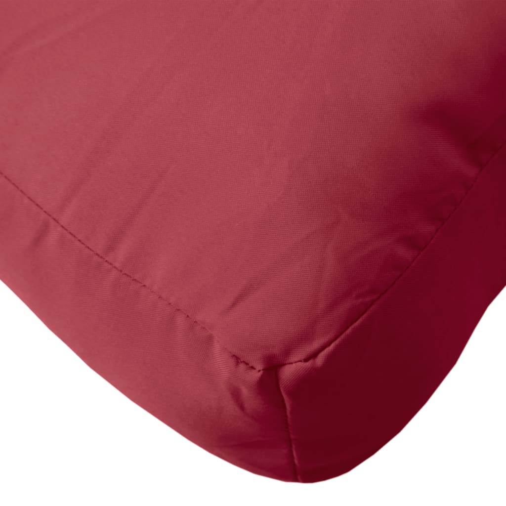 Pernă de paleți, roșu vin, 120x40x12 cm, material textil - Lando