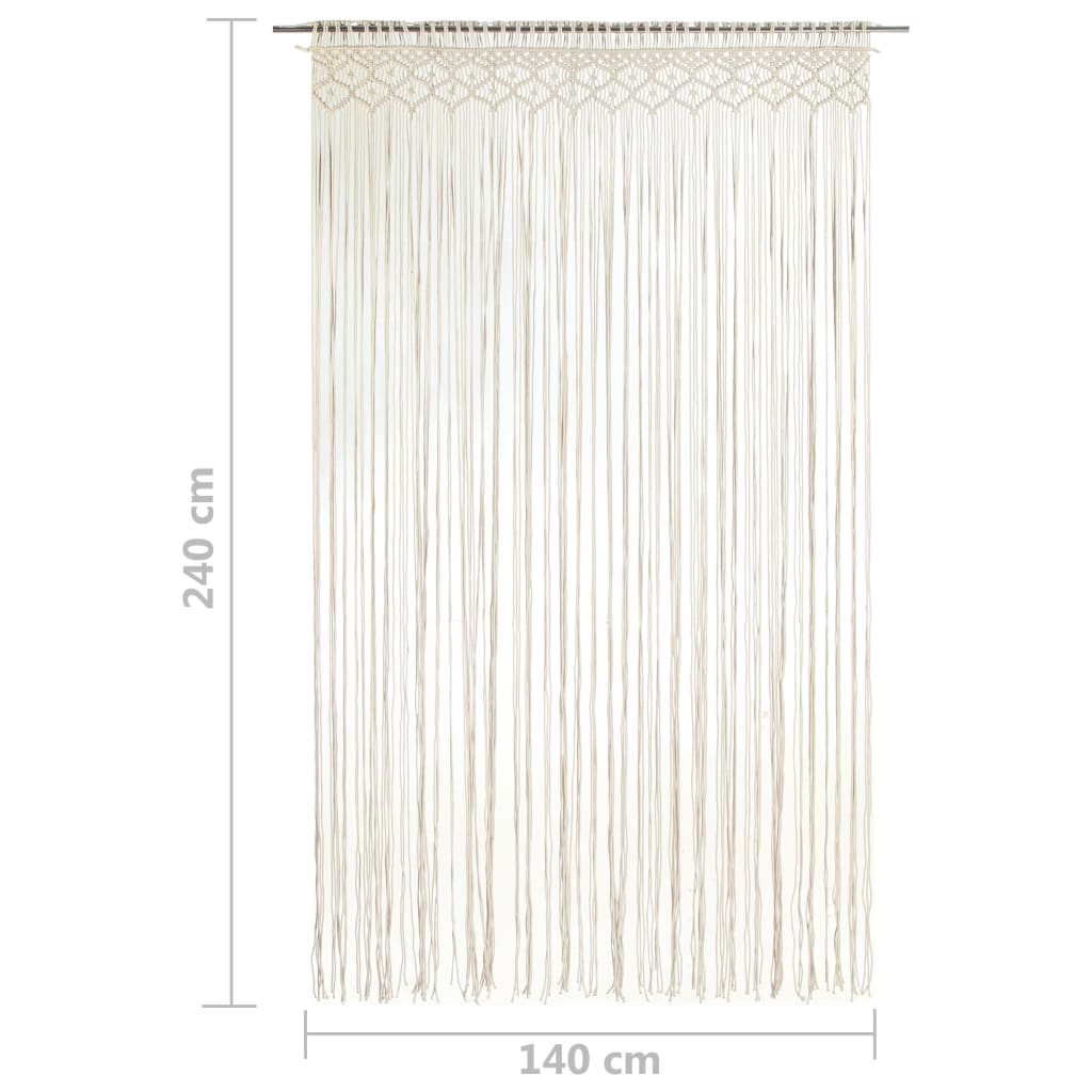 Perdea macrame, 140 x 240 cm, bumbac Lando - Lando