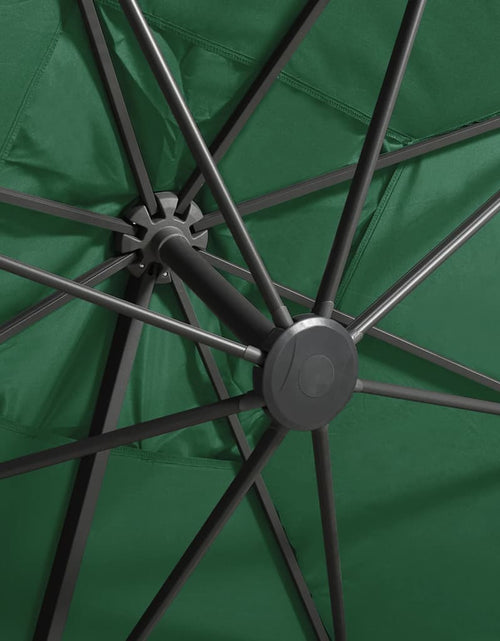 Încărcați imaginea în vizualizatorul Galerie, Umbrelă suspendată cu stâlp și LED-uri, verde, 300 cm Lando - Lando
