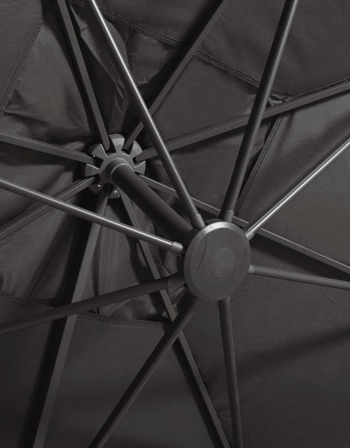 Încărcați imaginea în vizualizatorul Galerie, Umbrelă suspendată cu stâlp și LED-uri, antracit, 300 cm Lando - Lando
