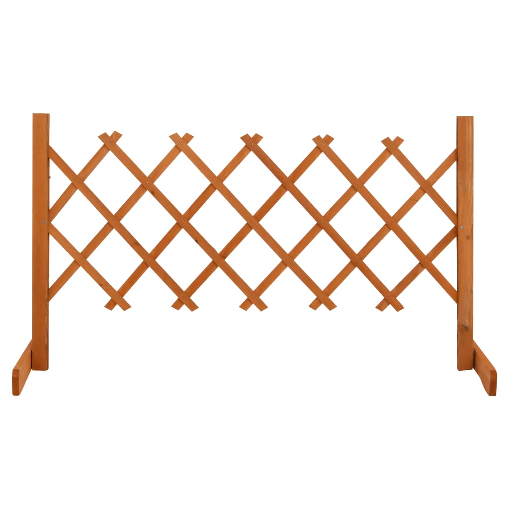Gard cu zăbrele de grădină, portocaliu, 120x60 cm, lemn de brad Lando - Lando