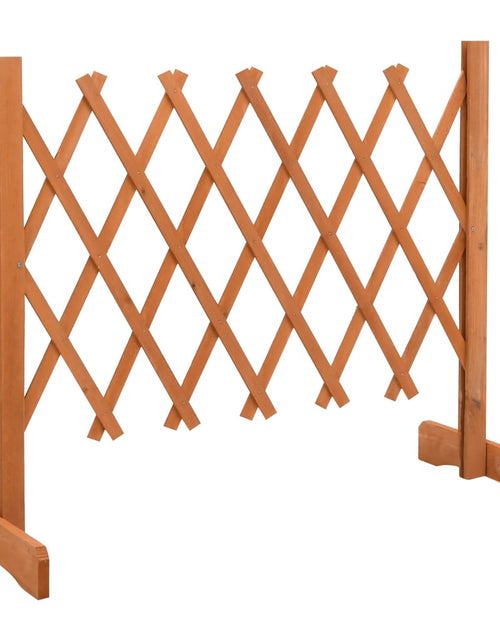 Загрузите изображение в средство просмотра галереи, Gard cu zăbrele de grădină, portocaliu, 120x60 cm, lemn de brad Lando - Lando
