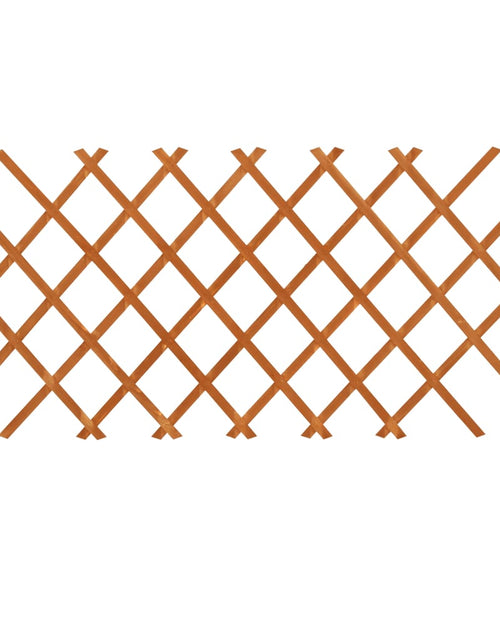 Încărcați imaginea în vizualizatorul Galerie, Gard cu zăbrele de grădină, portocaliu, 120x90 cm, lemn de brad Lando - Lando
