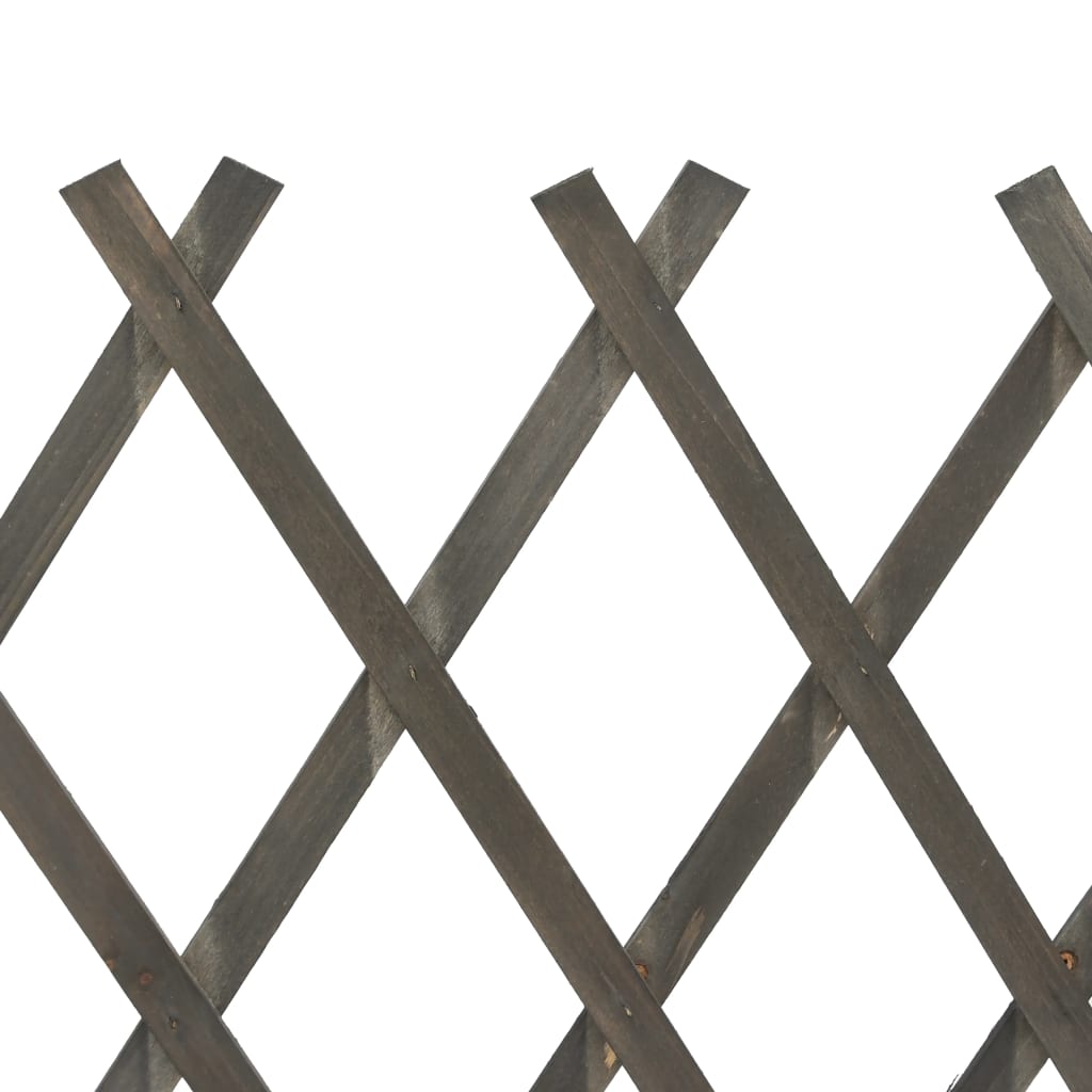 Gard cu zăbrele de grădină, gri, 120x90 cm, lemn masiv de brad. Lando - Lando
