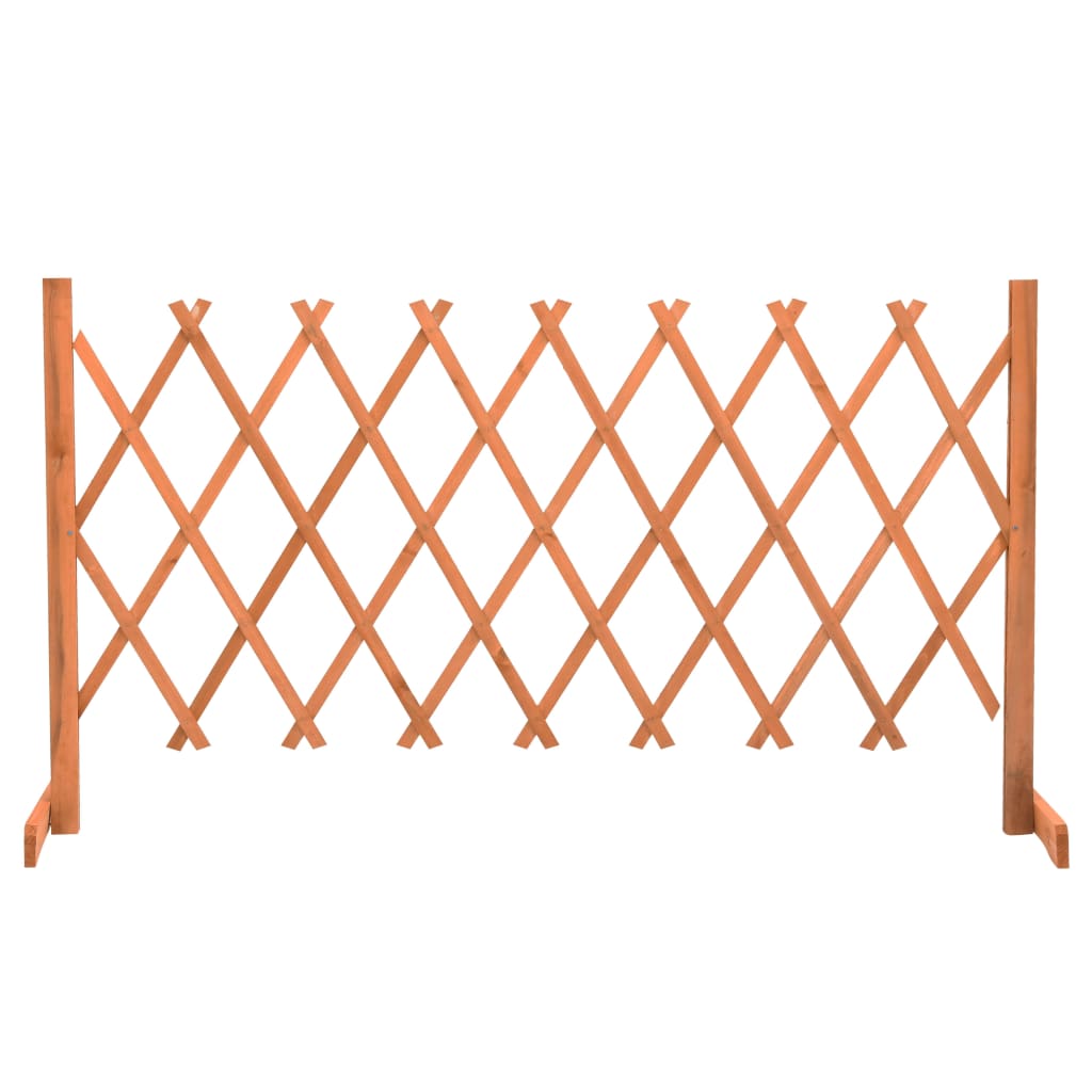 Gard cu zăbrele de grădină, portocaliu, 150x80 cm, lemn de brad Lando - Lando