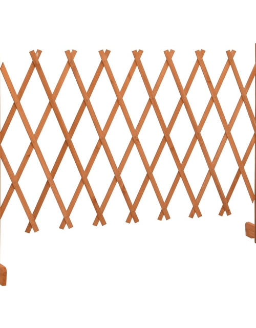 Încărcați imaginea în vizualizatorul Galerie, Gard cu zăbrele de grădină, portocaliu, 150x80 cm, lemn de brad Lando - Lando
