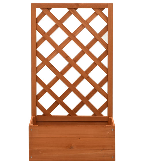 Încărcați imaginea în vizualizatorul Galerie, Lando-Jardinieră cu spalier, portocaliu, 50x25x90 cm, lemn masiv brad- lando.md
