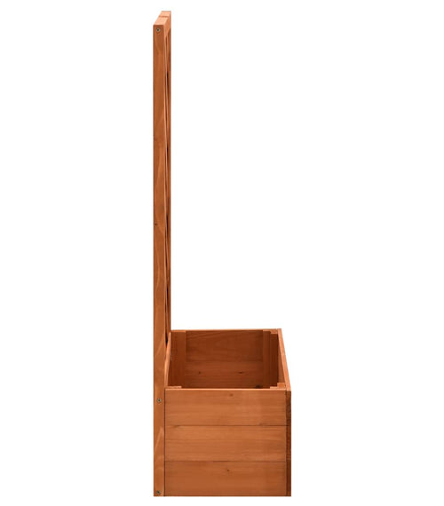 Încărcați imaginea în vizualizatorul Galerie, Lando-Jardinieră cu spalier, portocaliu, 50x25x90 cm, lemn masiv brad- lando.md
