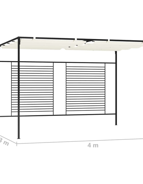 Încărcați imaginea în vizualizatorul Galerie, Pavilion grădină acoperiș retractabil crem 3x4x2,3 m 180 g/m² Lando - Lando
