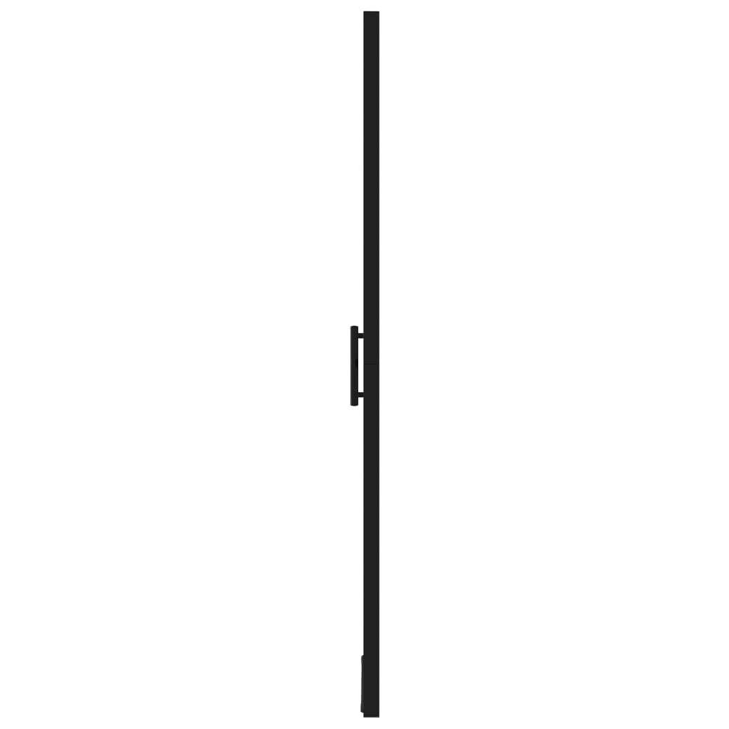 Ușă de duș, negru, 100 x 178 cm, sticlă securizată - Lando