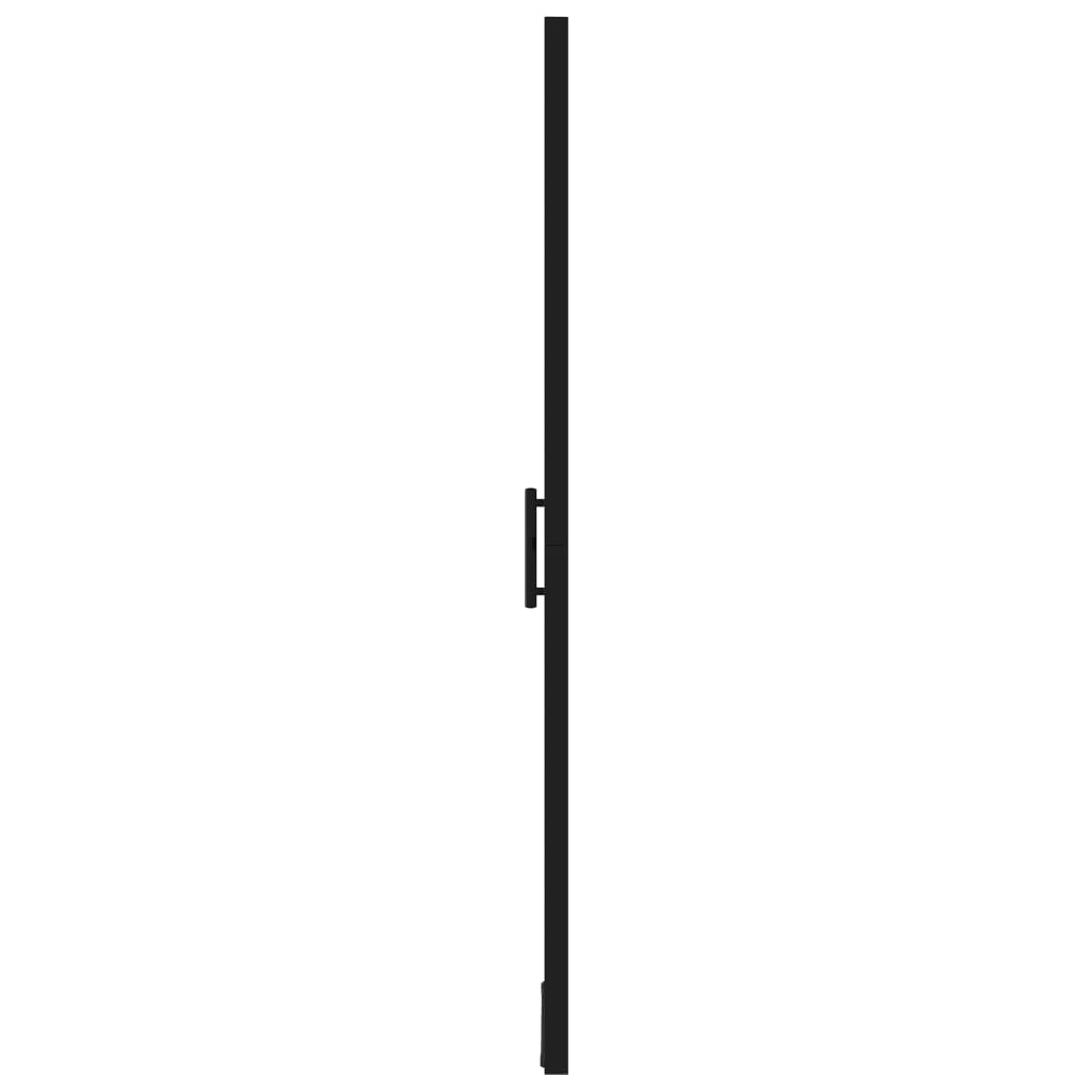 Ușă de duș, negru, 100 x 178 cm, sticlă securizată Lando - Lando