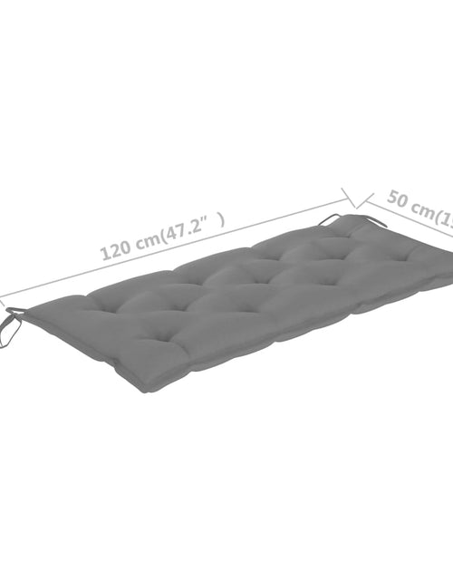 Загрузите изображение в средство просмотра галереи, Pernă pentru bancă de grădină, gri, 120x50x7 cm, textil Lando - Lando
