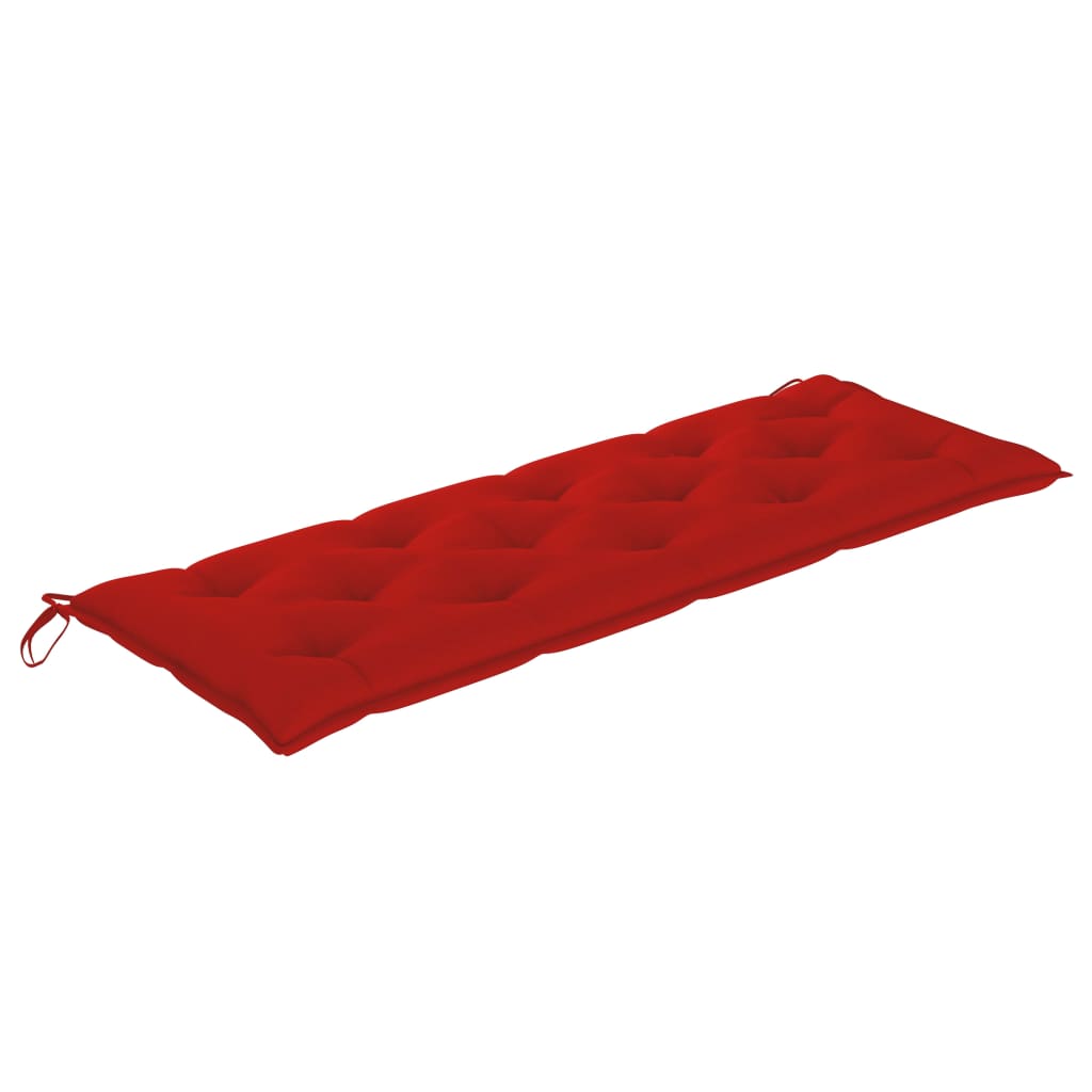 Pernă pentru bancă de grădină, roșu, 150x50x7 cm, textil Lando - Lando