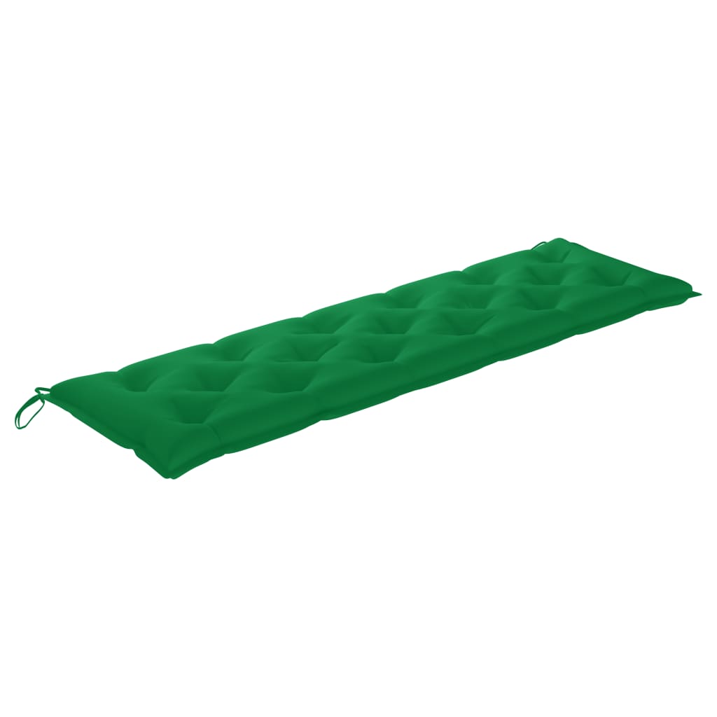 Pernă pentru bancă de grădină, verde, 180x50x7 cm, textil Lando - Lando