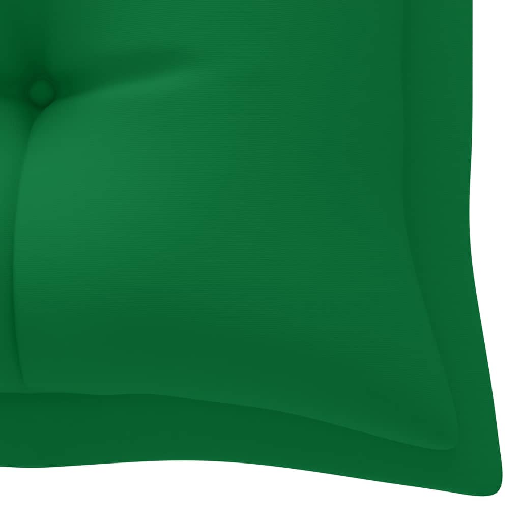 Pernă pentru bancă de grădină, verde, 180x50x7 cm, textil Lando - Lando