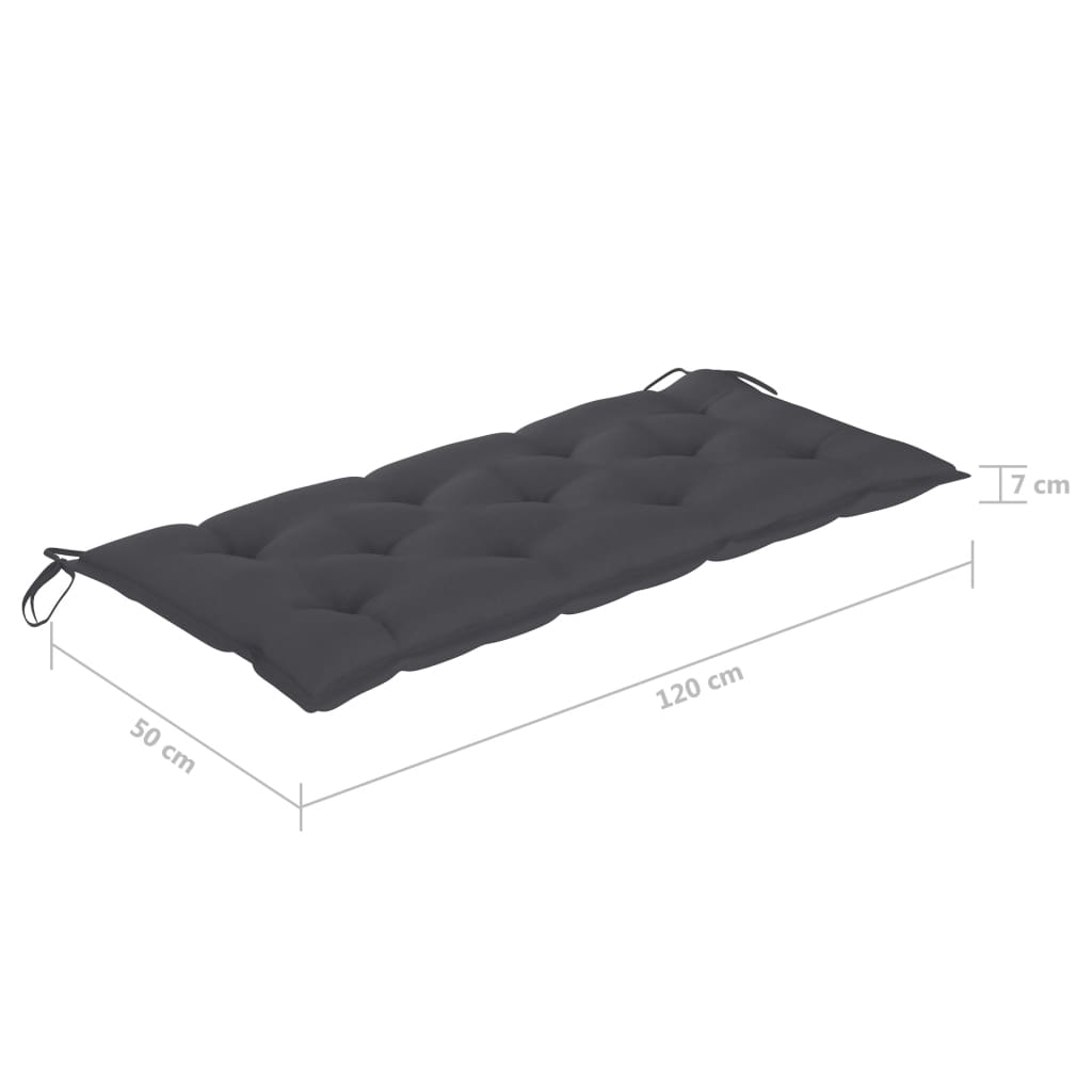 Pernă pentru balansoar, antracit, 120 cm, material textil Lando - Lando