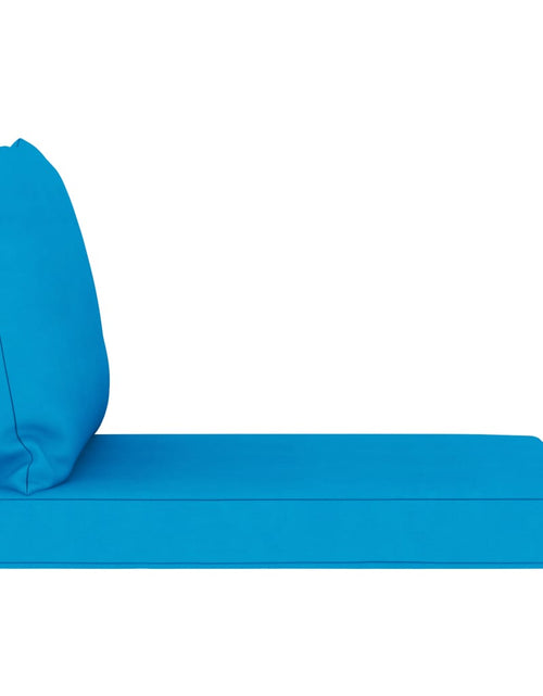 Încărcați imaginea în vizualizatorul Galerie, Perne canapea din paleți, 2 buc., albastru deschis, textil Lando - Lando
