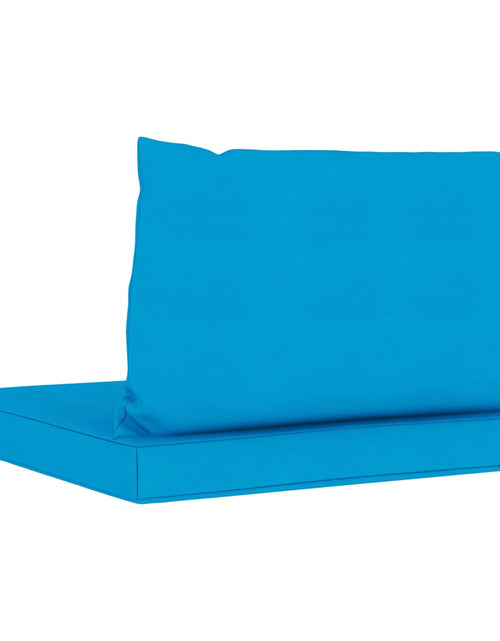 Încărcați imaginea în vizualizatorul Galerie, Perne canapea din paleți, 2 buc., albastru deschis, textil Lando - Lando
