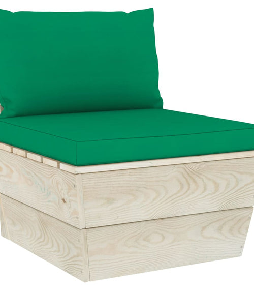 Încărcați imaginea în vizualizatorul Galerie, Lando-Perne pentru canapea din paleți, 2 buc., verde, textil- lando.md
