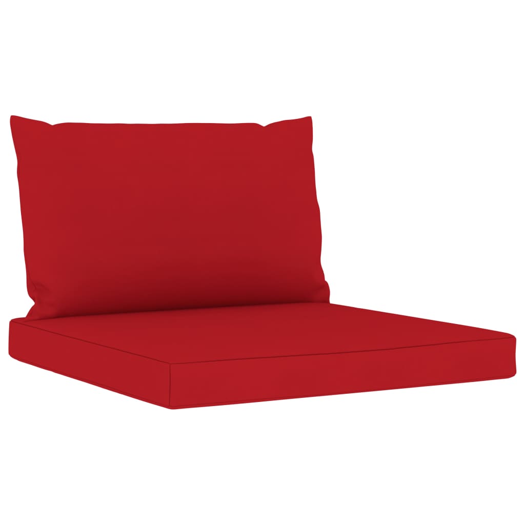 Perne pentru canapea din paleți, 2 buc., roșu, textil Lando - Lando