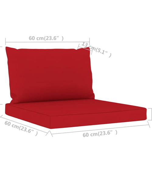 Încărcați imaginea în vizualizatorul Galerie, Lando-Perne pentru canapea din paleți, 2 buc., roșu, textil- lando.md

