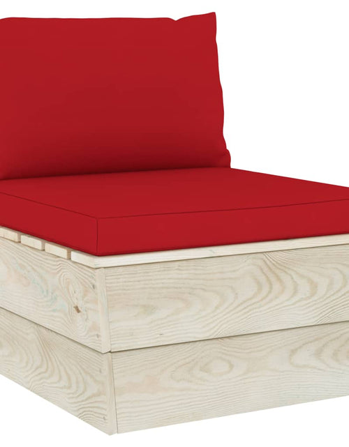 Încărcați imaginea în vizualizatorul Galerie, Perne pentru canapea din paleți, 2 buc., roșu, textil Lando - Lando
