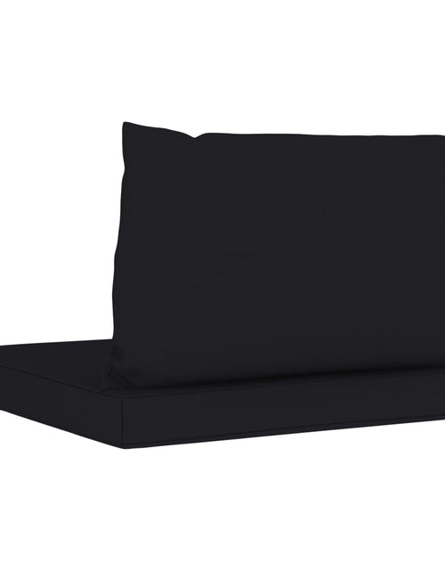 Încărcați imaginea în vizualizatorul Galerie, Perne de canapea din paleți, 2 buc., negru, material textil Lando - Lando
