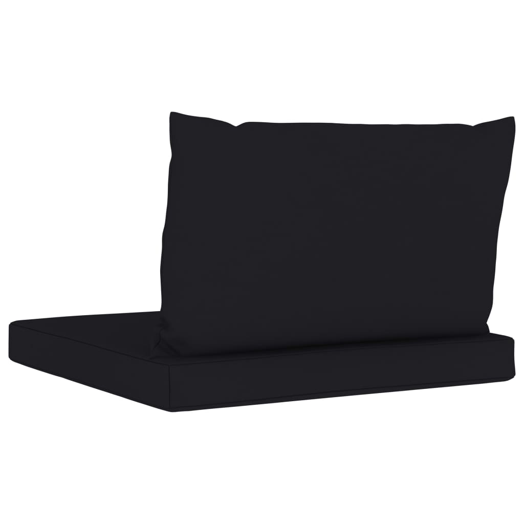 Lando-Perne de canapea din paleți, 2 buc., negru, material textil- lando.md
