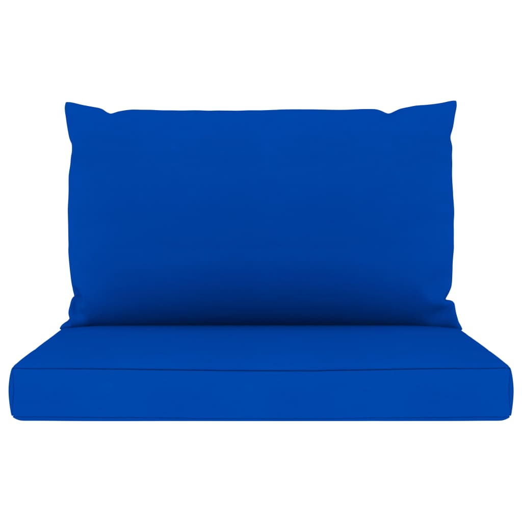 Perne pentru canapea din paleți, 2 buc., albastru, textil Lando - Lando