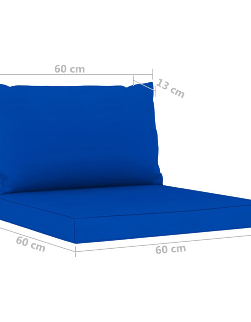 Încărcați imaginea în vizualizatorul Galerie, Perne pentru canapea din paleți, 2 buc., albastru, textil Lando - Lando
